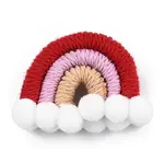 Polycotton(Polyester Cotton) Woven Rainbow Wall Hanging