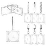 12 Sets Plastic CD Photo Frame Keychain Kits