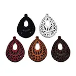 Spray Painted Wooden Pendants