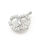 Brass Micro Pave Cubic Zirconia Pendants