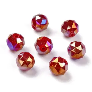 Electroplate Opaque Glass Beads