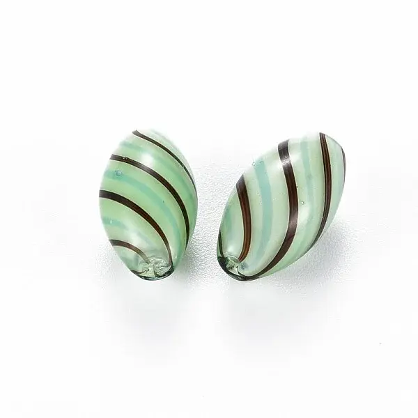 Opaque Handmade Blown Glass Globe Beads