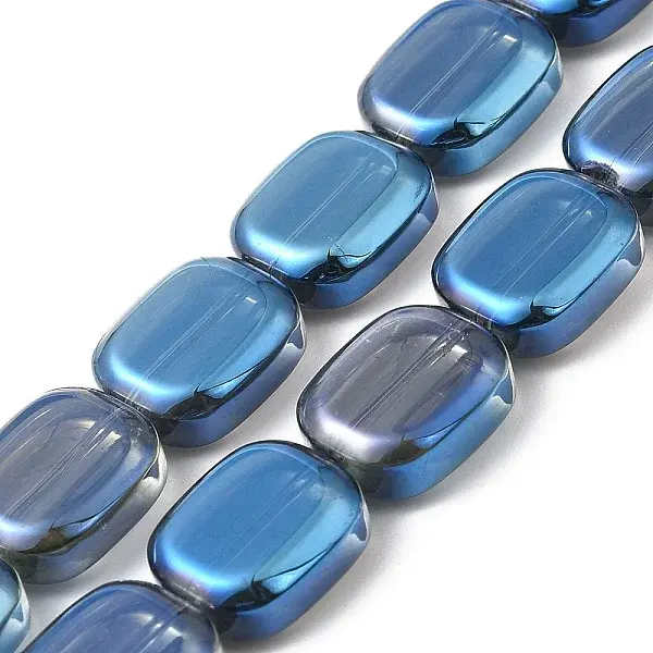 Transparent Electroplate Glass Bead Strands