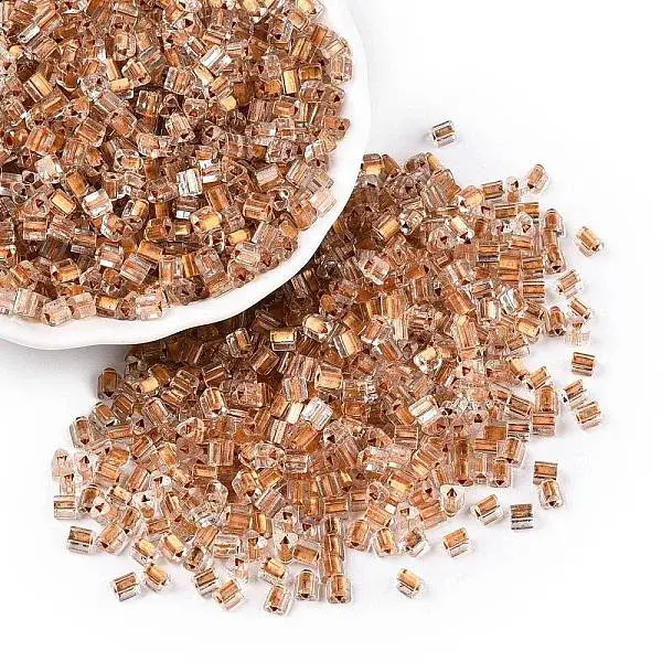 6/0 Transparent Inside Colours Glass Seed Beads