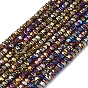 Electroplate Glass Beads Strands