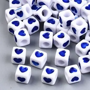 Opaque Acrylic European Beads