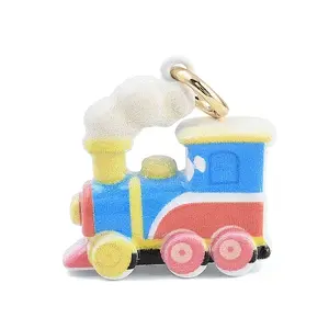 Amusement Park Brass Enamel Pendants