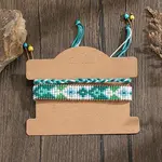 Bohemian Style Glass Seed Beads Handmade Bracelet Sets with Geometric Pattern