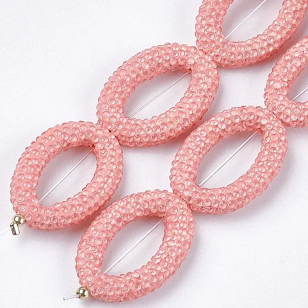 Handmade Polymer Clay Rhinestone Bead Frames