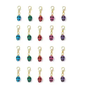 20Pcs 5 Colors Plastic Pendant Decorations