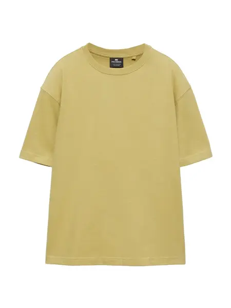 Pull&Bear Tričko  horčicová