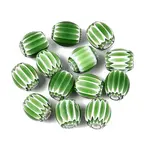 Handmade Millefiori Glass Barrel Beads
