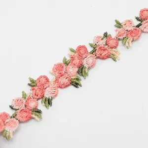 Flower Polyester Trim Ribbon