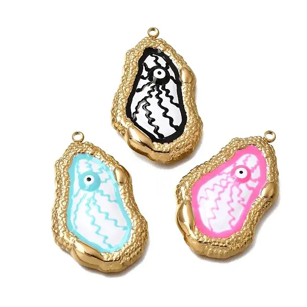 304 Stainless Steel Enamel Pendants