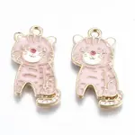 Light Gold Plated Alloy Enamel Pendants