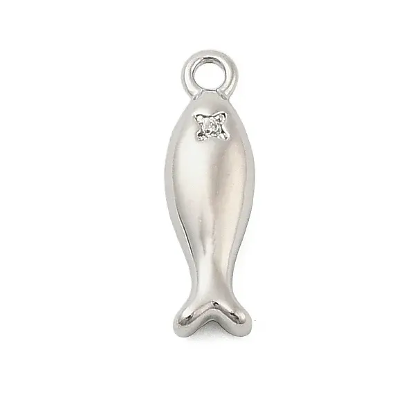 Brass Micro Pave Cubic Zirconia Pendants