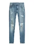 Bershka Džínsy  modrá denim