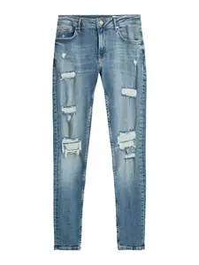Bershka Džínsy  modrá denim