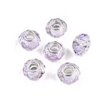 Baking Paint Transparent Glass European Beads