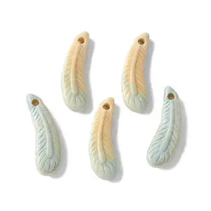 Natural Rainbow Alashan Agate Pendants