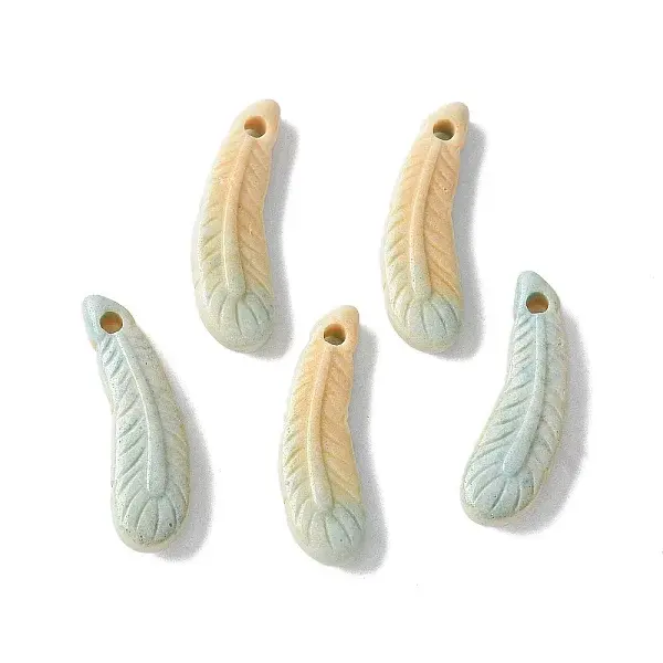 Natural Rainbow Alashan Agate Pendants