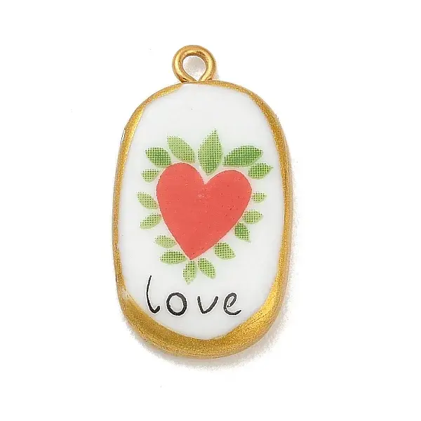 Printed Porcelain Pendants