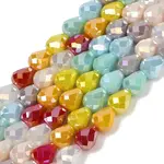 Electroplate Opaque Glass Beads Strands