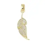 Brass Micro Pave Cubic Zirconia Pendants