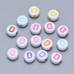 Craft Acrylic Horizontal Hole Letter Beads