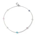 Glass Star & Seed Beaded Necklace