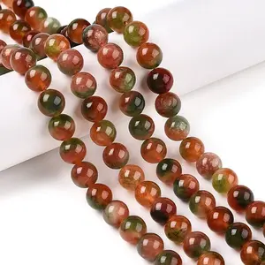 Dyed Natural White Jade Beads Strands