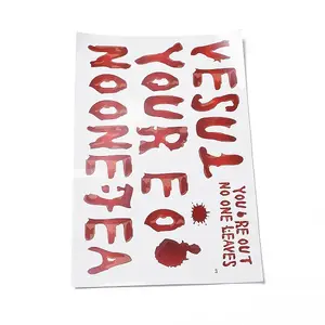 Halloween Theme PVC Static Stickers