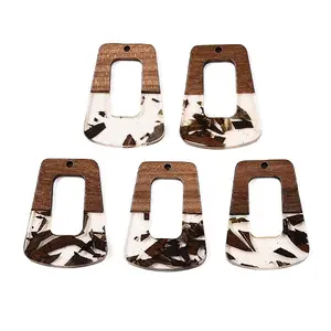 Epoxy Resin & Walnut Wood Pendants