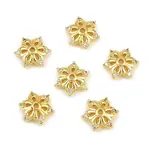 Brass Micro Pave Cubic Zirconia Bead Caps