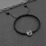 Alloy Tree of Life Bead Braided Bead Bracelets