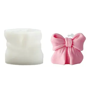 1Pc Bowknot Candle Silicone Molds