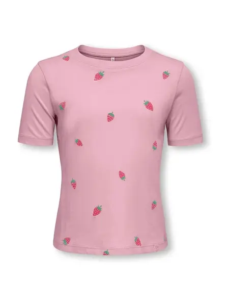 Only Mini Tričko 'KMGBEATE'  zelená / ružová / malinová
