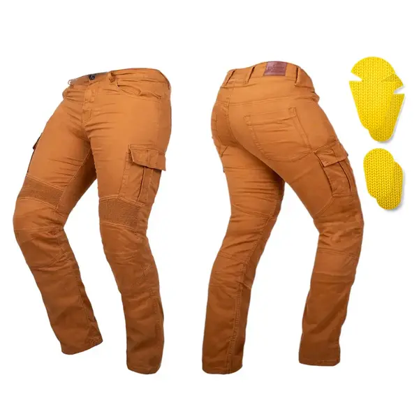 Moto jeansy W-TEC Wallbridge Caramel karamelová 36/32