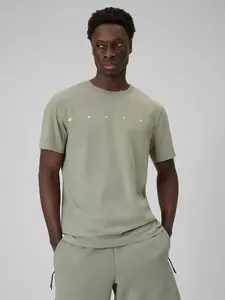 Pánské regular tričko s potiskem 4f khaki l