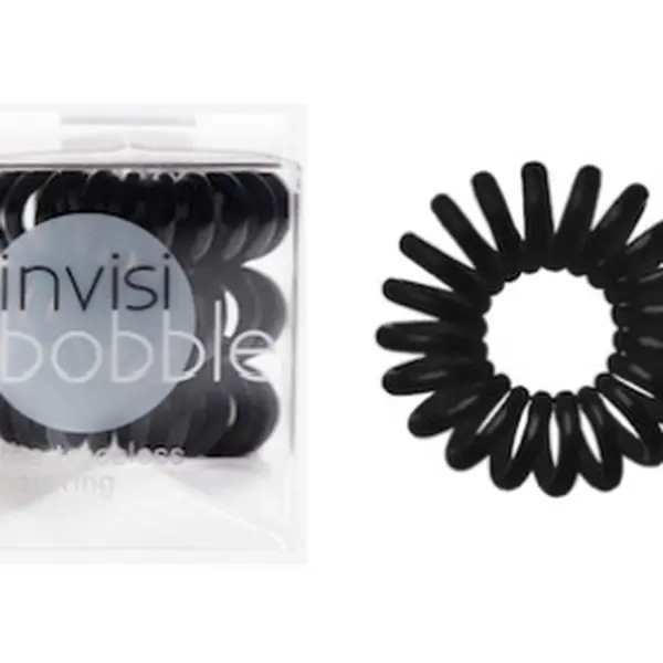 Spirálová gumička do vlasů Invisibobble True Black - černá