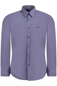 Pánská jednobarevná slim fit košile