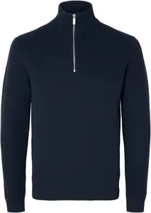 SELECTED Sveter 'SLHDane'  tmavomodrá