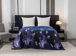 Prehoz na posteľ VIOLET BUTTERFLY, tmavomodrý Rozmer: 170 x 210 cm