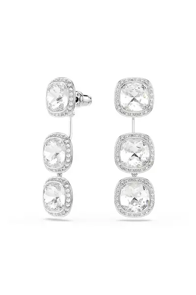 Swarovski  náušnice dámské kovové se  krystalem UNA