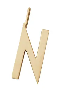 Strieborný pozlátený prívesok Design Letters