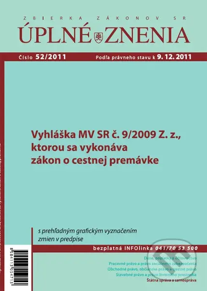 Úplné znenia 52/2011
