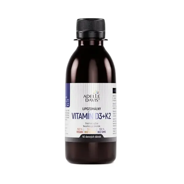 ADELLE DAVIS Lipozomální vitamín D3-K2 200 ml