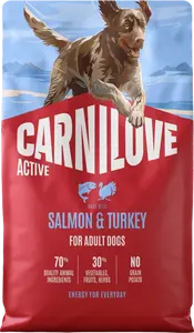 Granule CARNILOVE Active pro dospělé psy losos a krůta 4 kg