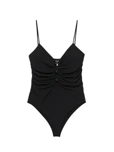 Pull&Bear Košeľové body  čierna