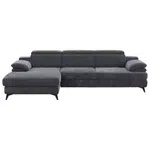 Livetastic ROHOVÁ SEDAČKA, textil, tmavě šedá
